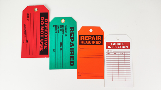 Customized Plastic Safety Tag Readable For Danger Notification