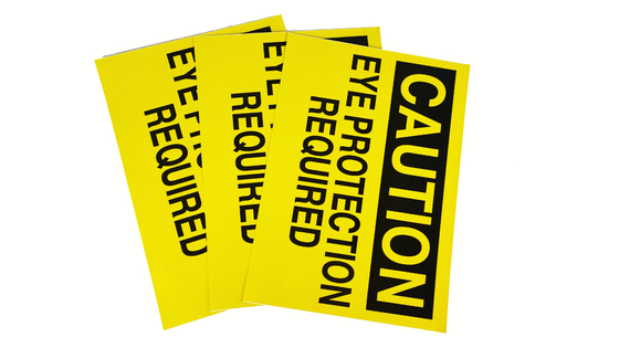 Customized Protective Warning Label Meeting Industry Standards