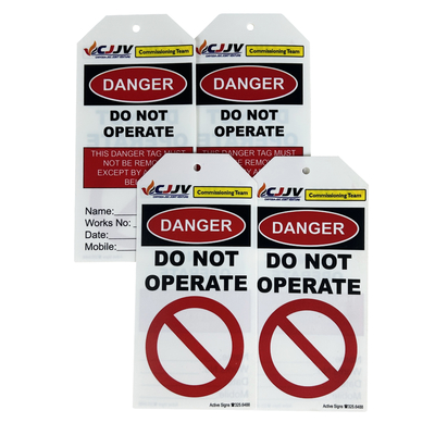 Customized Logo Plastic Safety Tag For Durable And Long Lasting Durability