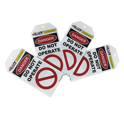 Customized Logo Plastic Safety Tag For Durable And Long Lasting Durability
