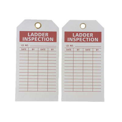 PVC Plastic Safety Tag with 5-3/4*3inch Size 3/8inch Mounting Hole and 12 Colors