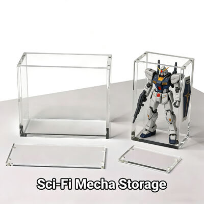Custom Durable Hobby Display Case  Dust-Proof Tabletop Toy Figure Collectibles Display Box