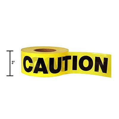 Caution Barricade Tape PE Waterproof Single Side Printed Non-adhesive Roll Warning Tape