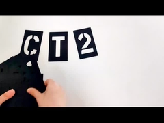 Stampa su misura Rectangle in PVC Numero nero e stencil di lettere per il pubblico