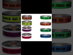 Nastro di avvertimento sotterraneo rilevabile