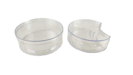 Transparent Customized Size Acrylic Containers 19.5*13*6.5cm