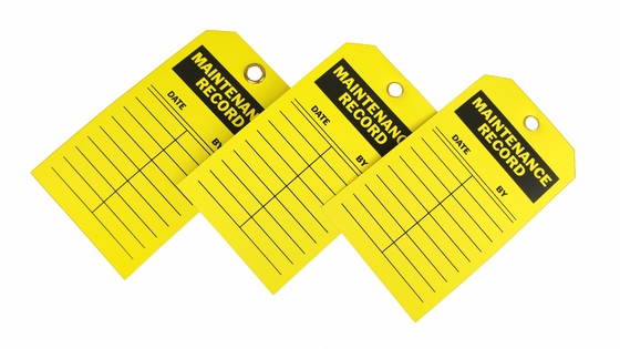 Custom Risk Indicating Plastic Safety Tag Long Lasting And Guaranteed