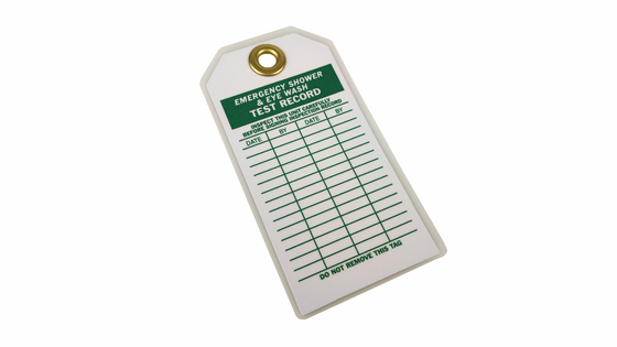 PVC Plastic Safety Tag with Custom Design for Safety Precautionary Instructions