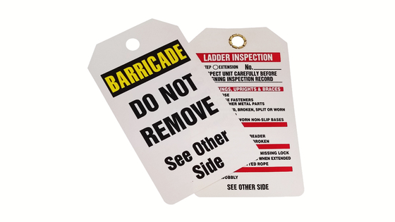 Custom Design PVC Plastic Safety Tag For Durable Performance
