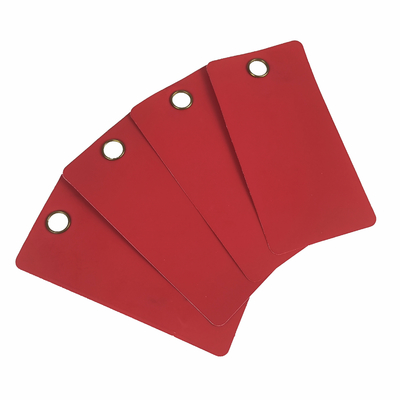 Etichetta di sicurezza in PVC personalizzata con legami a stringa 3*6 1/4 in Materiale durevole e logo
