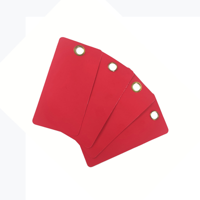 Colorful Printed Custom Plastic Safety Tags for Workplace Visibility
