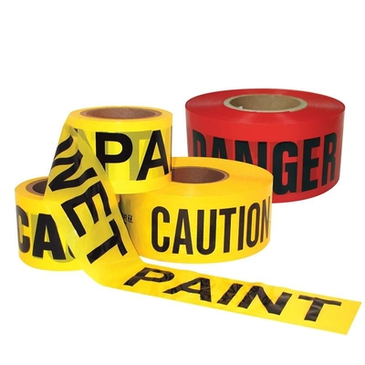 Nastro di plastica colorato per pericolo Nastro di barricata PE resistente