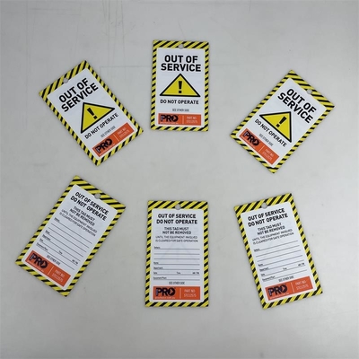 Etichetta di plastica stampa a doppio lato PVC impermeabile etichetta durevole per industria