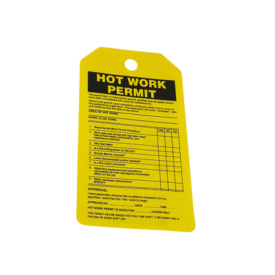 Segnalazioni di sicurezza in plastica su misura Etichette di sicurezza Etichette di blocco in PVC