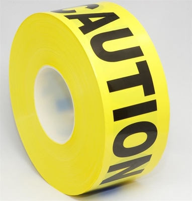 Nerezzatura non adesiva con logo, nastro di avvertimento stampato in PE, nastro di avvertimento in rotolo giallo