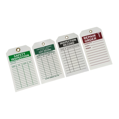Etichetta di sicurezza in PVC in vinile personalizzata resistente all'acqua resistente alle lacrime resistente agli UV Risposta rapida per i prodotti di sicurezza
