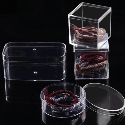 Scatola di plastica trasparente rettangolare di dimensioni personalizzate, scatola in acrilico trasparente con coperchio