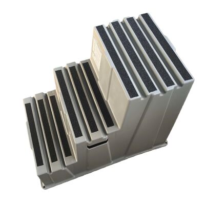 Scaffale di 500 libbre di capacità di carico stackabile con HDPE ecologico e design antiscivolo