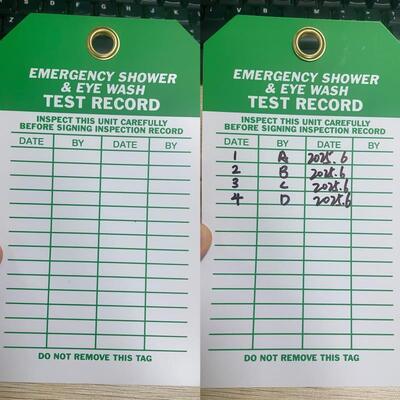 Etichetta di sicurezza in plastica personalizzata impermeabile ad alta visibilità per l'identificazione di sicurezza Lockout Tagout