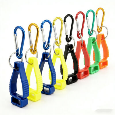 Al dettaglio porta guanti personalizzati colorati portabile di sicurezza clip di guanto di plastica promozionale e regali di lavoro