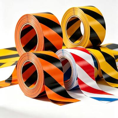 Manufacturer Customized Color Waterproof  Single Sided PVC Warning Tape