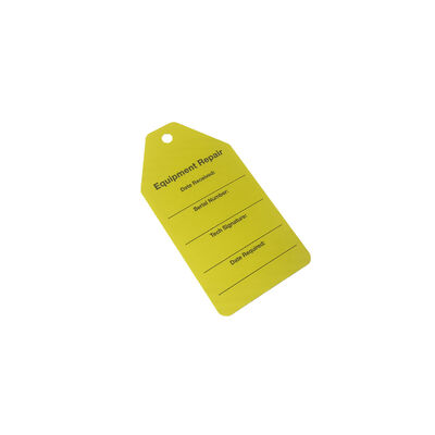 Etichetta di sicurezza personalizzata in PVC impermeabile con stampa digitale per avvisi di attrezzature di Lockout Tagout