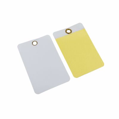 Etichetta di sicurezza personalizzata in PVC impermeabile con stampa digitale e design trasparente per la sicurezza industriale