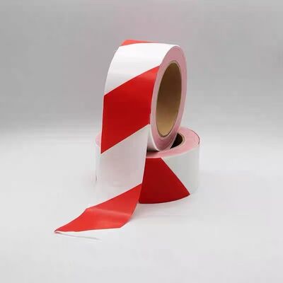 Nastro di sicurezza rosso e bianco con logo stampato personalizzato, nastro barriera in PE non adesivo per cantieri