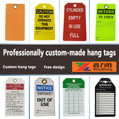Cartellino di blocco personalizzato, cartellini sospesi di blocco impermeabili con logo personalizzato per avvisi di blocco/tagout industriali